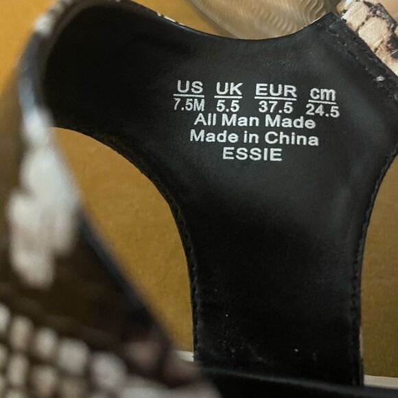 FRANCO SARTO Essie Python Sandals 7.5 - Picture 8 of 9